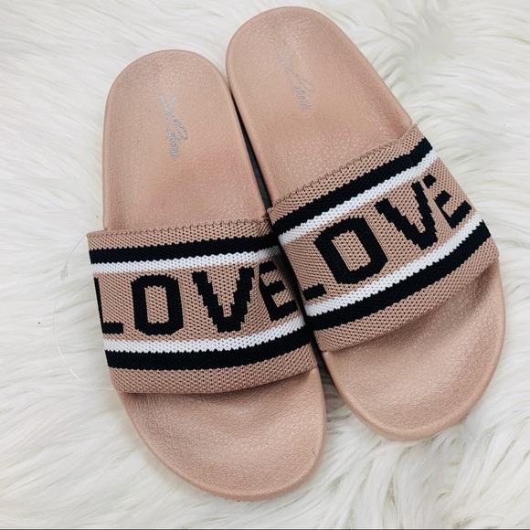 Nude LOVE knit slide - Picture 2 of 7